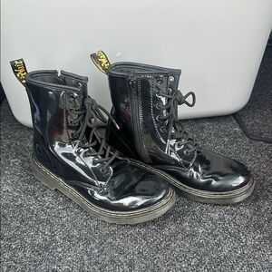 Dr. Martens Shiny Black Lace-Up Boots